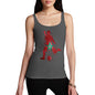 Funny Gifts For Women Football Soccer Silhouette Morocco Women's Tank Top Large Dark Grey