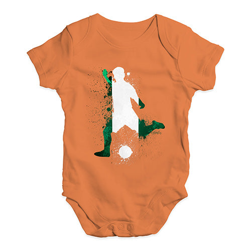 football Soccer Silhouette Nigeria Baby Unisex Baby Grow Bodysuit