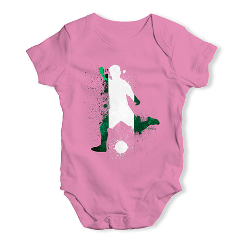 football Soccer Silhouette Nigeria Baby Unisex Baby Grow Bodysuit