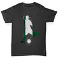 Boys novelty tees Football Soccer Silhouette Nigeria Boy's T-Shirt Age 5-6 Black