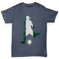 Boys funny tee shirts Football Soccer Silhouette Nigeria Boy's T-Shirt Age 5-6 Dark Grey