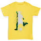 Boys Funny T Shirt Football Soccer Silhouette Nigeria Boy's T-Shirt Age 7-8 Yellow