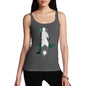 Funny Tank Top For Mum Football Soccer Silhouette Nigeria Women's Tank Top Small Dark Grey