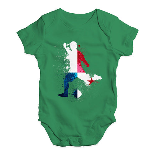 football Soccer Silhouette Panama Baby Unisex Baby Grow Bodysuit