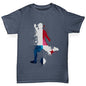 Boys funny tee shirts Football Soccer Silhouette Panama Boy's T-Shirt Age 3-4 Dark Grey