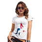 Womens Funny Sarcasm T Shirt Football Soccer Silhouette Panama Women's T-Shirt Medium White