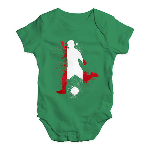 football Soccer Silhouette Peru Baby Unisex Baby Grow Bodysuit