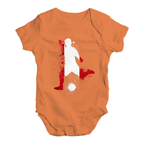 football Soccer Silhouette Peru Baby Unisex Baby Grow Bodysuit