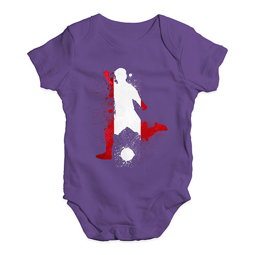 football Soccer Silhouette Peru Baby Unisex Baby Grow Bodysuit