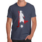 Funny Tshirts For Men Football Soccer Silhouette Peru Men's T-Shirt X-Large Navy