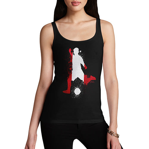 Women Funny Sarcasm Tank Top Football Soccer Silhouette Peru Women's Tank Top X-Large Black