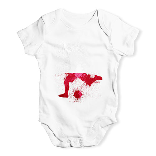 football Soccer Silhouette Poland Baby Unisex Baby Grow Bodysuit