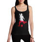 Womens Novelty Tank Top Football Soccer Silhouette Poland Women's Tank Top Small Black