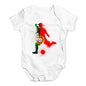 football Soccer Silhouette Portugal Baby Unisex Baby Grow Bodysuit