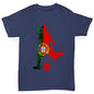 Boys Funny T Shirt Football Soccer Silhouette Portugal Boy's T-Shirt Age 3-4 Navy