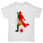 Novelty Tees For Boys Football Soccer Silhouette Portugal Boy's T-Shirt Age 3-4 White