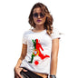 Funny Shirts For Women Football Soccer Silhouette Portugal Women's T-Shirt X-Large White