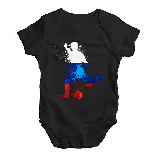 football Soccer Silhouette Russia Baby Unisex Baby Grow Bodysuit