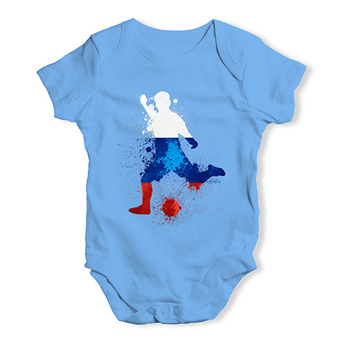 football Soccer Silhouette Russia Baby Unisex Baby Grow Bodysuit