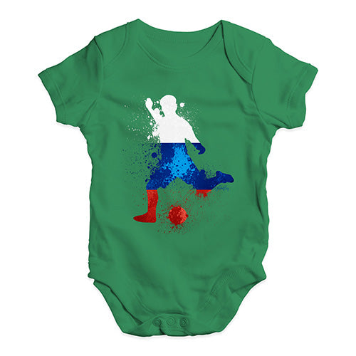 football Soccer Silhouette Russia Baby Unisex Baby Grow Bodysuit