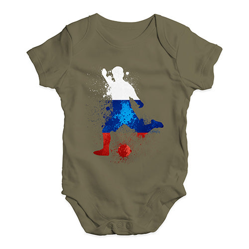 football Soccer Silhouette Russia Baby Unisex Baby Grow Bodysuit