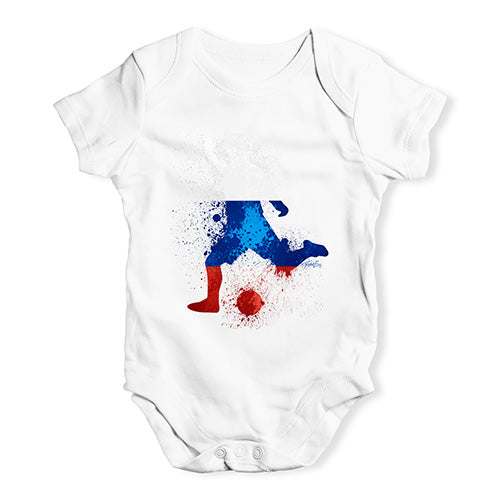 football Soccer Silhouette Russia Baby Unisex Baby Grow Bodysuit