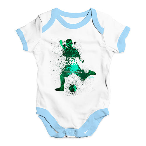 football Soccer Silhouette Saudi Arabia Baby Unisex Baby Grow Bodysuit