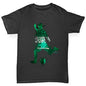 Boys Funny Tshirts Football Soccer Silhouette Saudi Arabia Boy's T-Shirt Age 5-6 Black