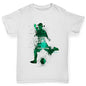 funny t shirts for boys Football Soccer Silhouette Saudi Arabia Boy's T-Shirt Age 5-6 White