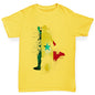 Girls novelty tees Football Soccer Silhouette Senegal Girl's T-Shirt Age 9-11 Yellow