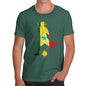 Funny Tshirts For Men Football Soccer Silhouette Senegal Men's T-Shirt Small Bottle Green