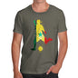 Funny T Shirts For Dad Football Soccer Silhouette Senegal Men's T-Shirt Medium Khaki