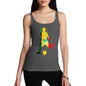 Funny Tank Top For Mom Football Soccer Silhouette Senegal Women's Tank Top Large Dark Grey