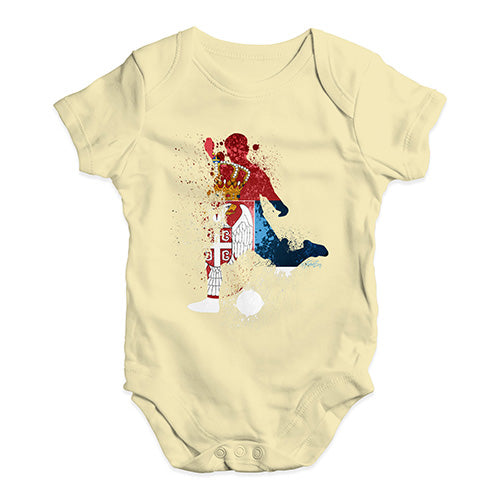 football Soccer Silhouette Serbia Baby Unisex Baby Grow Bodysuit