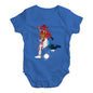 football Soccer Silhouette Serbia Baby Unisex Baby Grow Bodysuit