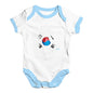 football Soccer Silhouette South Korea Baby Unisex Baby Grow Bodysuit