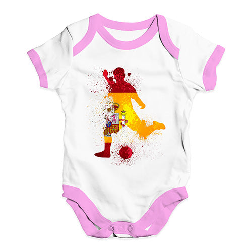 football Soccer Silhouette Spain Baby Unisex Baby Grow Bodysuit