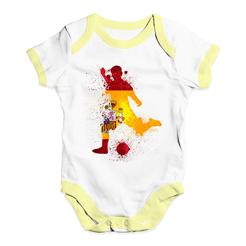 football Soccer Silhouette Spain Baby Unisex Baby Grow Bodysuit