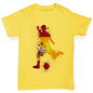 Boys novelty tees Football Soccer Silhouette Spain Boy's T-Shirt Age 9-11 Yellow