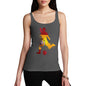 Funny Tank Top For Mom Football Soccer Silhouette Spain Women's Tank Top Medium Dark Grey