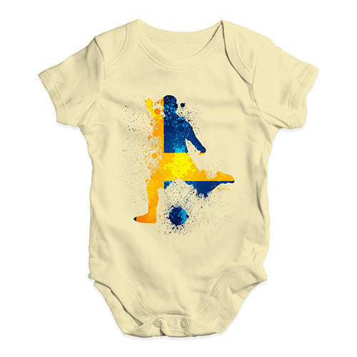 football Soccer Silhouette Sweden Baby Unisex Baby Grow Bodysuit