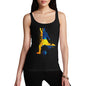 Funny Tank Top For Women Football Soccer Silhouette Sweden Women's Tank Top Large Black