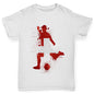 Boys Funny Tshirts Football Soccer Silhouette Switzerland Boy's T-Shirt Age 5-6 White