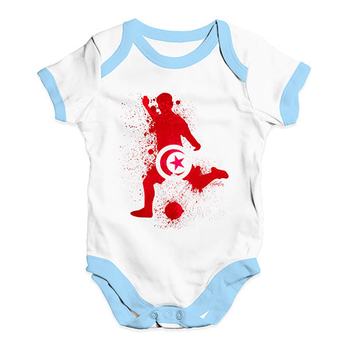 football Soccer Silhouette Tunisia Baby Unisex Baby Grow Bodysuit