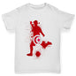 Boys novelty t shirts Football Soccer Silhouette Tunisia Boy's T-Shirt Age 9-11 White