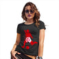 Funny Shirts For Women Football Soccer Silhouette Tunisia Women's T-Shirt Medium Black