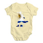 football Soccer Silhouette Uruguay Baby Unisex Baby Grow Bodysuit