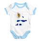 football Soccer Silhouette Uruguay Baby Unisex Baby Grow Bodysuit