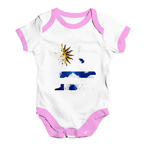 football Soccer Silhouette Uruguay Baby Unisex Baby Grow Bodysuit