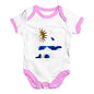 football Soccer Silhouette Uruguay Baby Unisex Baby Grow Bodysuit